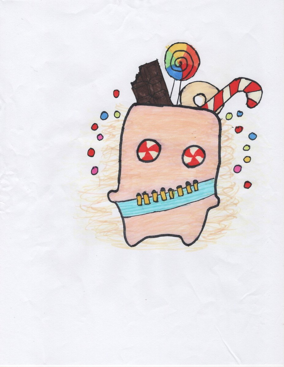 GoldenEagleAP's tweet photo. #DesignASprite 
Candy Sprite original design. Variants possible. Perks include sugar rush (sprint) and dealing more damage.
Posting per my Son's request due to social media age restrictions. https://t.co/S5ZFigYgjo