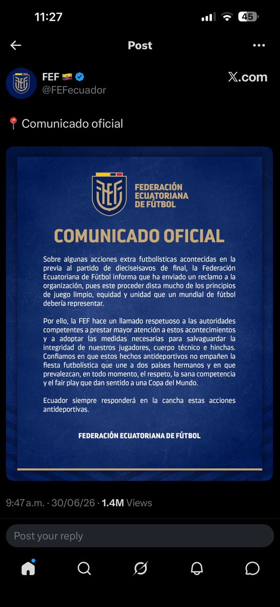 PASGUETTI's tweet photo. @kaitorero Y el comunicado oficial de tu equipo es para que entonces? Si es lo minimo de cualquier partido porque estan llorando y todavia no empieza el partido? Porque estan echandole la culpa a la FMF por algo que controla la FIFA? https://t.co/pKHpRDDhvT