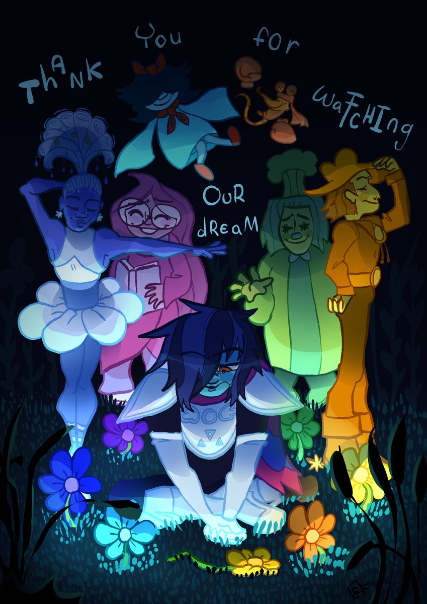 elzzebells's tweet photo. #deltarunespoilers #deltarune Thank you for watching our dream https://t.co/6TNDQah8YT