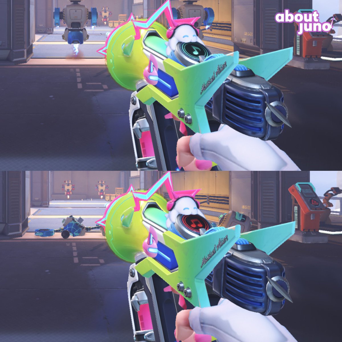 AboutJunoOW's tweet photo. Have a look at the new Space Star Juno Mediblaster icons in #Overwatch 💫 https://t.co/lDsmO4cOnV