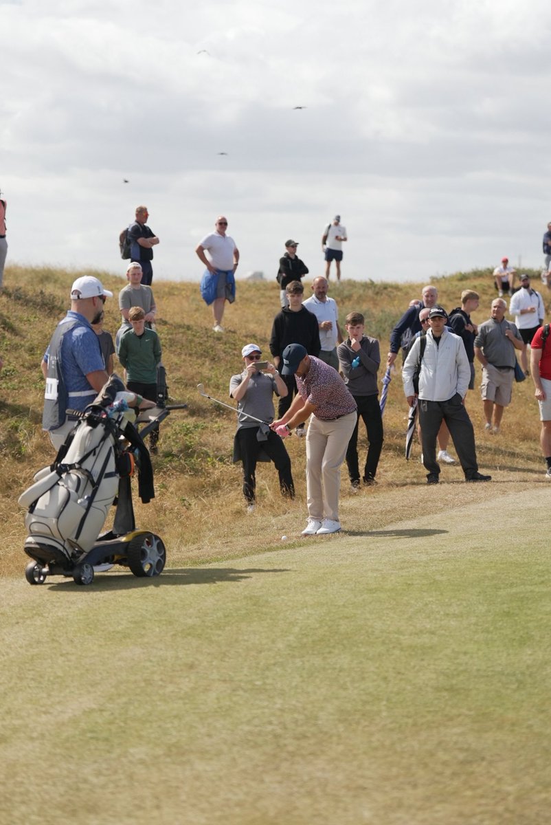 PeterFinchGolf's tweet photo. Wow, I can’t believe what I’ve witnessed today 😳😳

I had the chance to caddie for @wesleybryangolf in Final Open Qualifying, and it reminded me just how brutal and brilliant golf can be!

The conditions threw absolutely everything at us. Sunshine, driving rain, wind… it felt like we experienced every season in a single round. Through it all, Wes played some phenomenal golf. His second round was something special, climbing to -8 overall and right on the number to qualify

Standing on the last, we knew exactly what was at stake. Unfortunately, an agonising bogey meant we missed out on a playoff by the smallest of margins. One shot. That’s golf.

It’s impossible not to feel gutted, because he deserved so much from the way he played today. But at the same time, it was an incredible experience to be a part of, and a reminder of just how fine the margins are at this level.

A huge thank you to everyone who came out to support Wes. The crowds around West Lancs were absolutely unbelievable, and the atmosphere made the occasion even more special ❤️❤️
