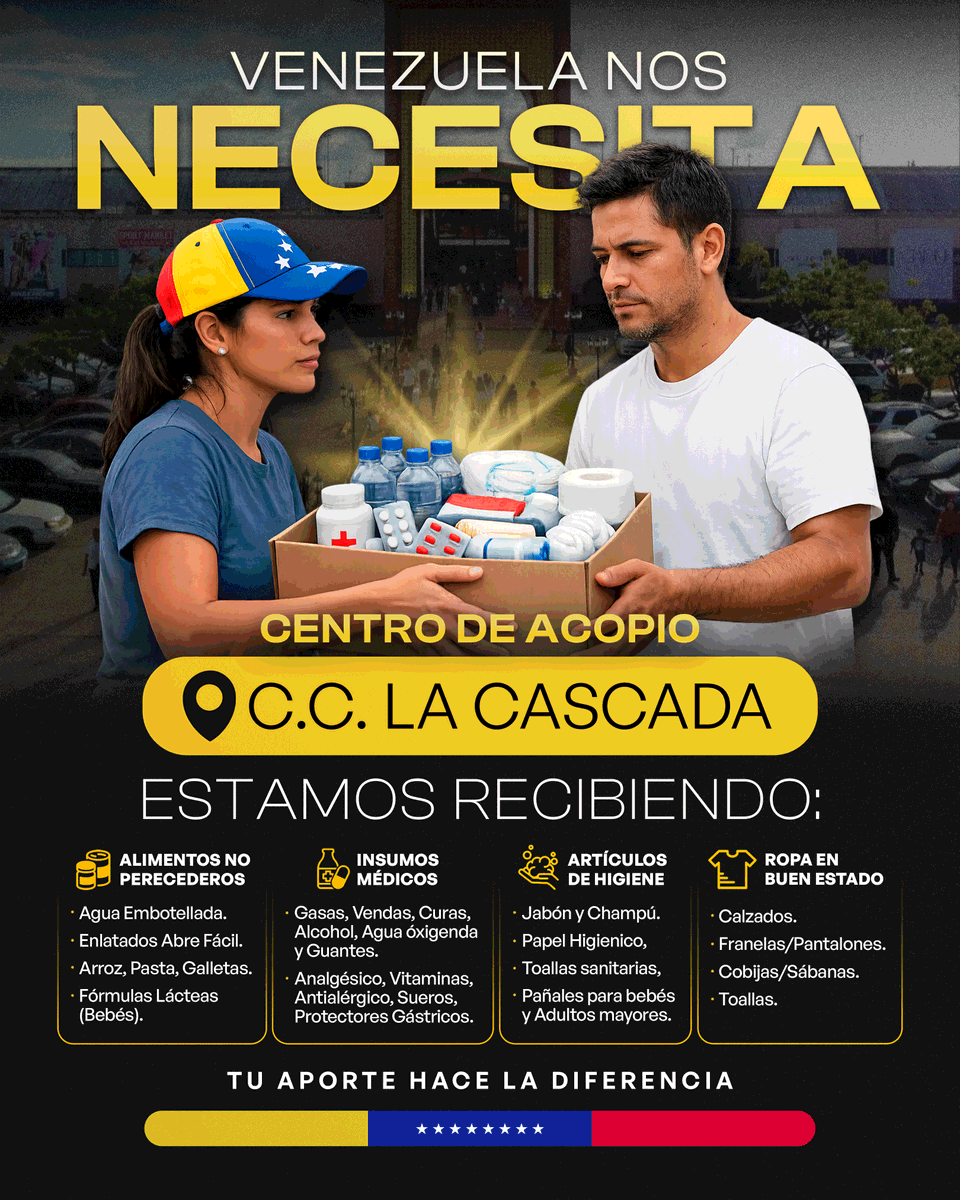 xaavgar's tweet photo. MATURÍN - Edo. Monagas. 
Aquí 03 centros de Acopio para donar insumos necesarios para los afectados de los terremotos de Vargas. https://t.co/JlIykkEe5b