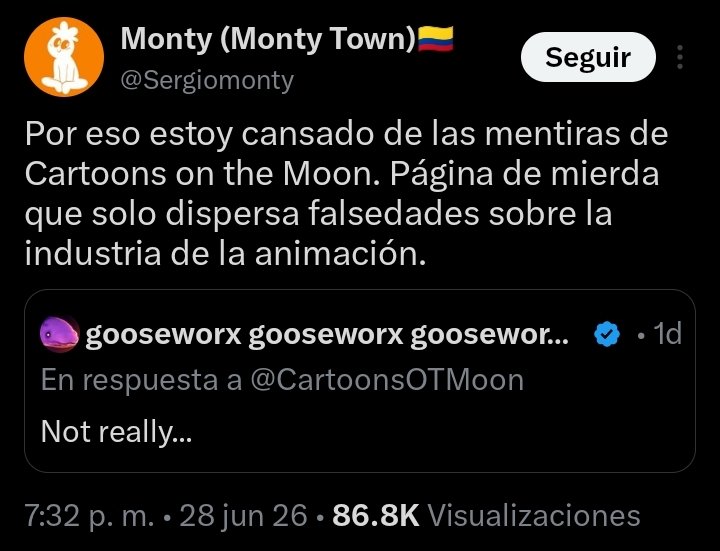HypnoJoker's tweet photo. Pe-pe-pero SergioMonty dijo que Cartoons on the Moon SOLO dispersa falsedades sobre la industria de la animación y sí está el nuevo capítulo, ¿Cómo es posible esta contradicción? 

(Sarcasmo por cierto) https://t.co/BMJBlkn4tV