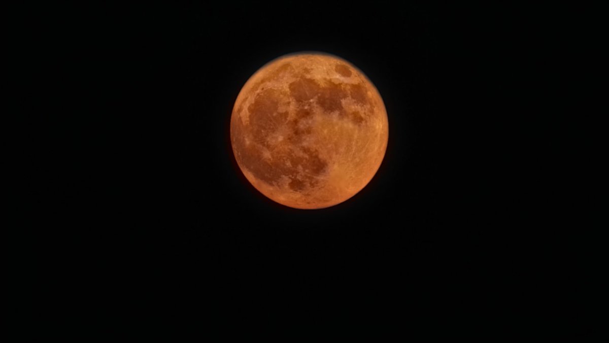 Pascalll110's tweet photo. Red moon today. https://t.co/Mb9E2YffjY