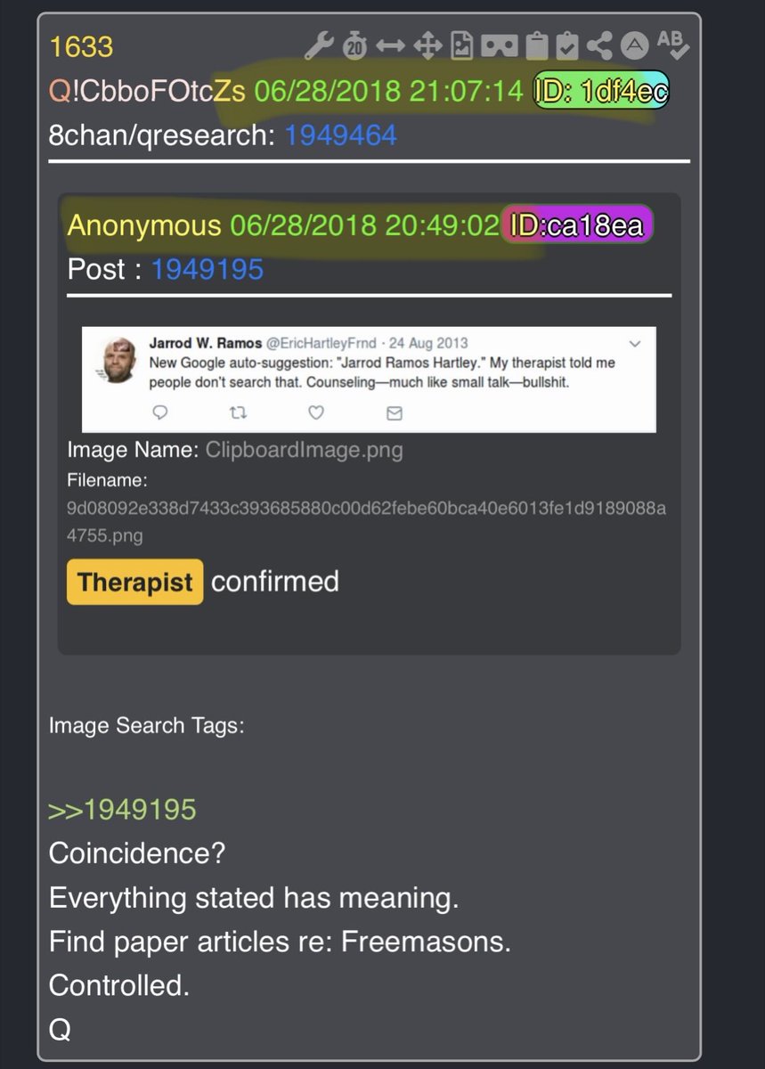 OgAn0n661's tweet photo. So TWO days after Q’s Deltas alluding to MkUktra victims and their therapists MKUktra is in the news for the first time in forever. 
BQQQQQQQM https://t.co/JHvBpuHsVt