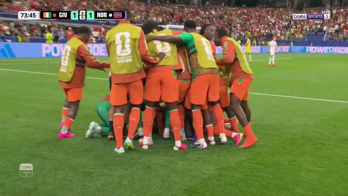 قبلها أنقذ هدفا محققا من على خط المرمى.. ديالو يدرك التعادل لمنتخب كوت ديفوار أمام النرويج كأس العالم2026 | مونديال2026 | #كأس_العالم 