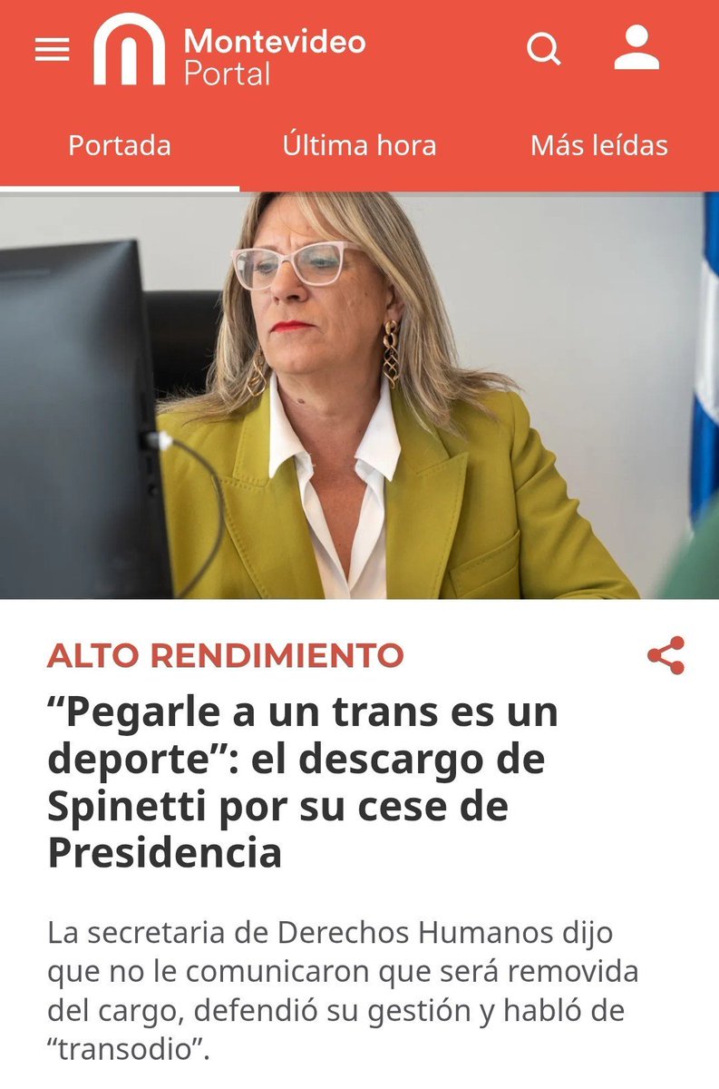 LuisEst17468144's tweet photo. Defenestrado el señor spineti, parece que Orsi empezó a barrer la casa. Que nos avisen cuando se vaya el ministro negro, el monje mafioso y el gordo verdulero. Quien sabe y ahí el Uruguay empieza a estabilizarse. Aunque con este @Frente_Amplio no creo que nada bueno pase. https://t.co/JhbHhXBNQv