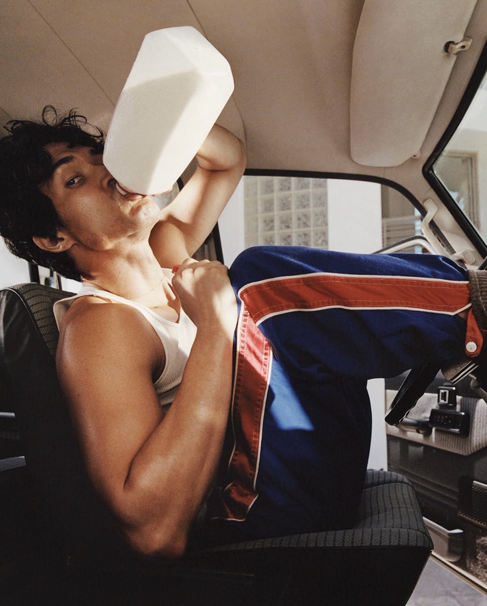rantsofadiva's tweet photo. Charles Melton is our Milk Man (it does a body good, as the old slogan goes) https://t.co/fi1Ktw8WPm