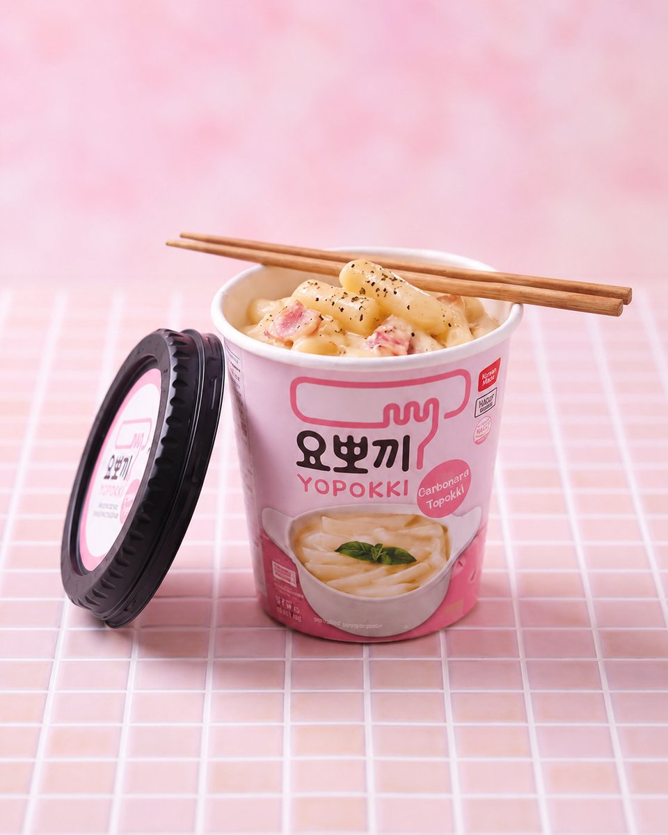 JaponShop's tweet photo. 🌶️🇰🇷 ¡Prueba los nuevos Topokki Coreanos Instantáneos Carbonara de Yopokki!
El auténtico tteokbokki coreano en una versión, con una deliciosa salsa suave, ligeramente dulce y con un toque estilo Carbonara. 🥢✨
⏱️ Listos en solo unos minutos.
¿Los probarías? 😍
#Topokki https://t.co/PDTyhhP6Ih