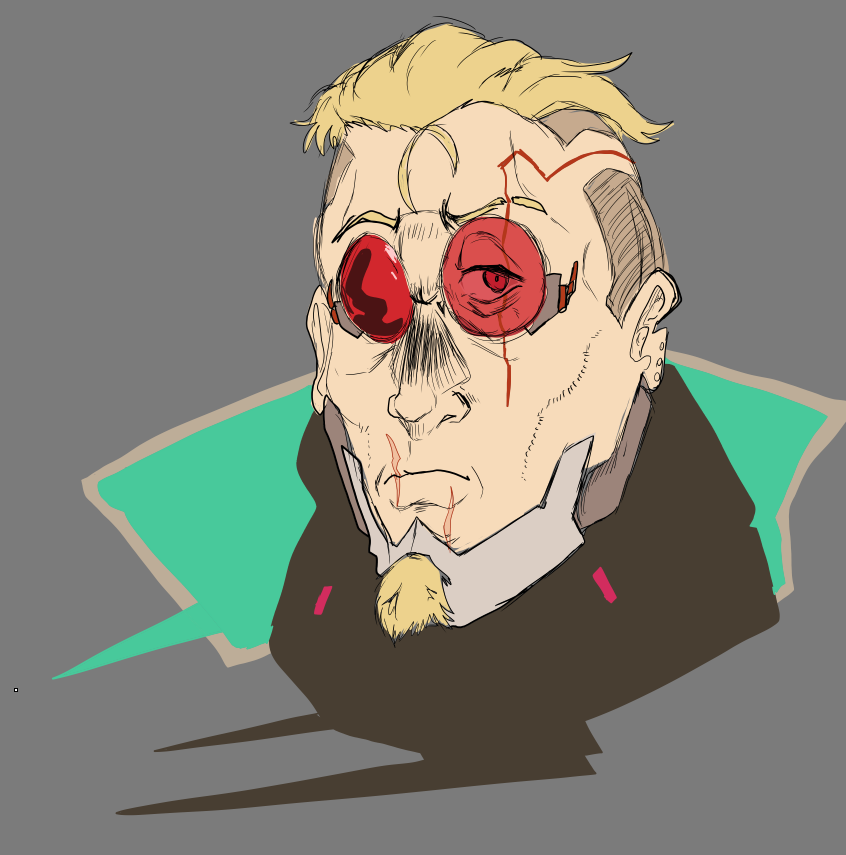 Koffeehell's tweet photo. Kingsley Fanart #CyberpunkEdgerunners2 https://t.co/b8aSivY3PW