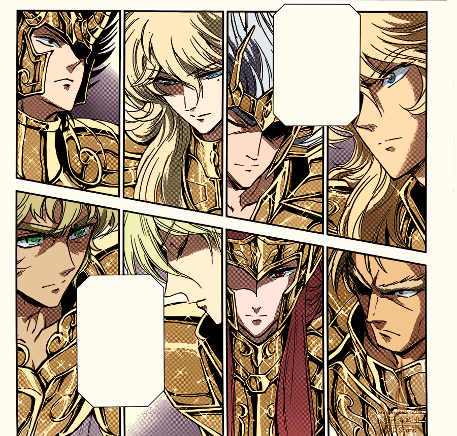 Zharpy_X's tweet photo. Acá pinté a los goldies de Saintia Sho. Intenté que los rubios tuvieran distintos tonos como en ese panel de ND https://t.co/P5CRKPxky3