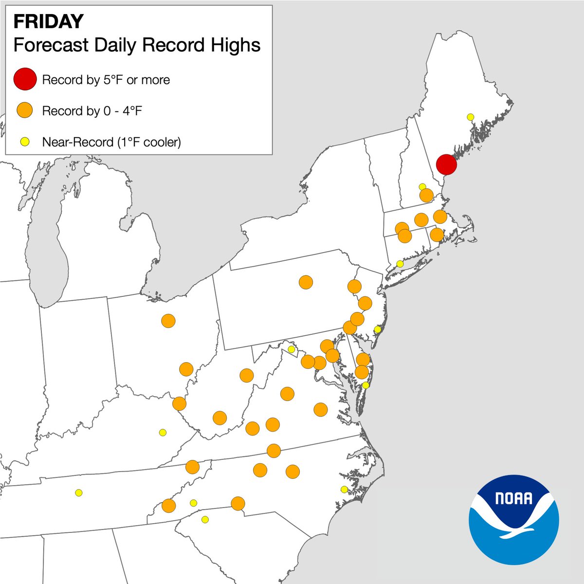 NWS's tweet photo. It is summer, and yeah, summer can be hot, but this stretch of upcoming record-breaking heat from the Midwest to the East Coast will be particularly dangerous. This is due not only to the soaring daytime highs, but also the days-long duration of heat, and even morning lows that will be record warm – depriving areas of nighttime relief. Visit https://t.co/IPBxC6DrZl on tips to stay safe.