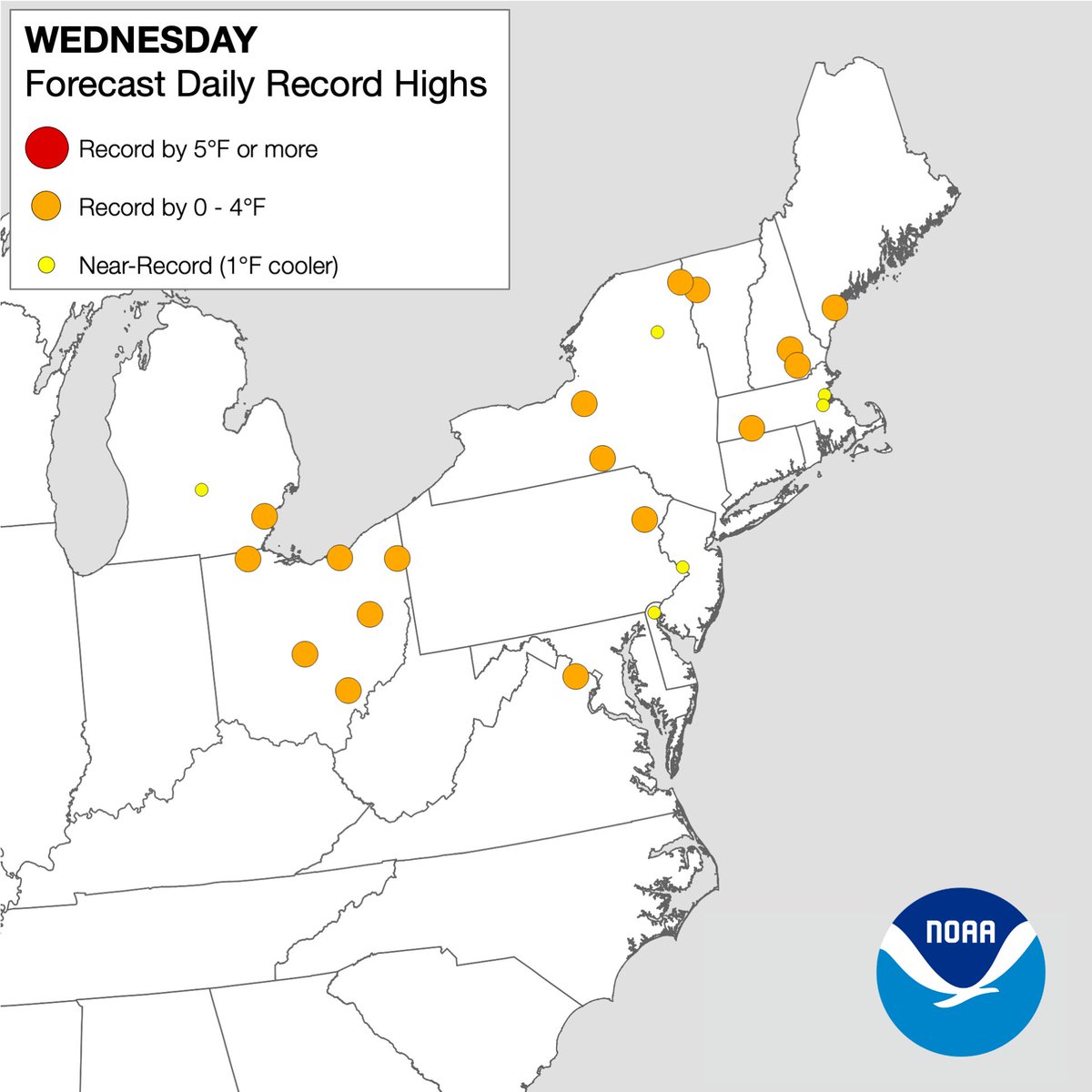 NWS's tweet photo. It is summer, and yeah, summer can be hot, but this stretch of upcoming record-breaking heat from the Midwest to the East Coast will be particularly dangerous. This is due not only to the soaring daytime highs, but also the days-long duration of heat, and even morning lows that will be record warm – depriving areas of nighttime relief. Visit https://t.co/IPBxC6DrZl on tips to stay safe.