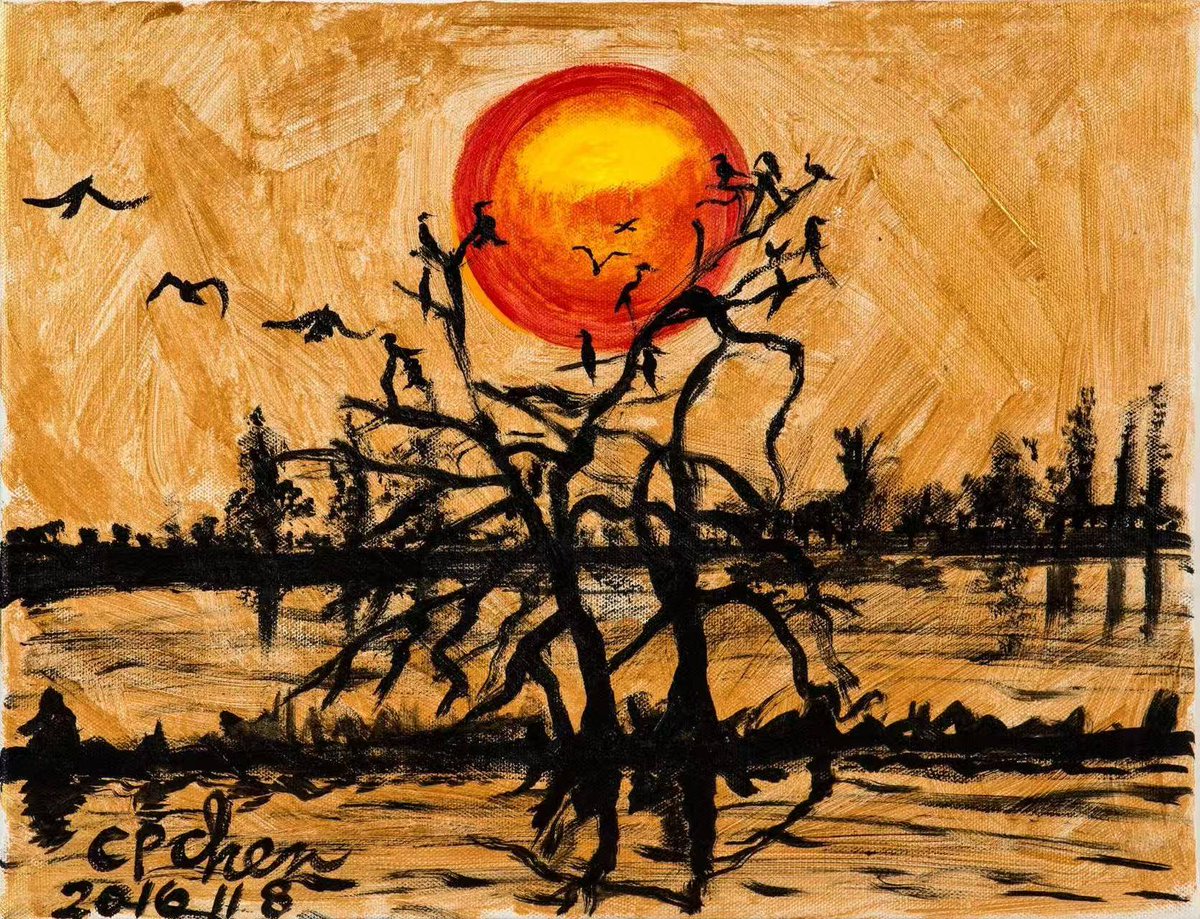 KendrickTrt8ps's tweet photo. Lived at the gallery’s sunset art session today—chasing color blurs with watercolor pens, lost in the quiet glow of hanging abstract works. https://t.co/bo2GZBTLxu