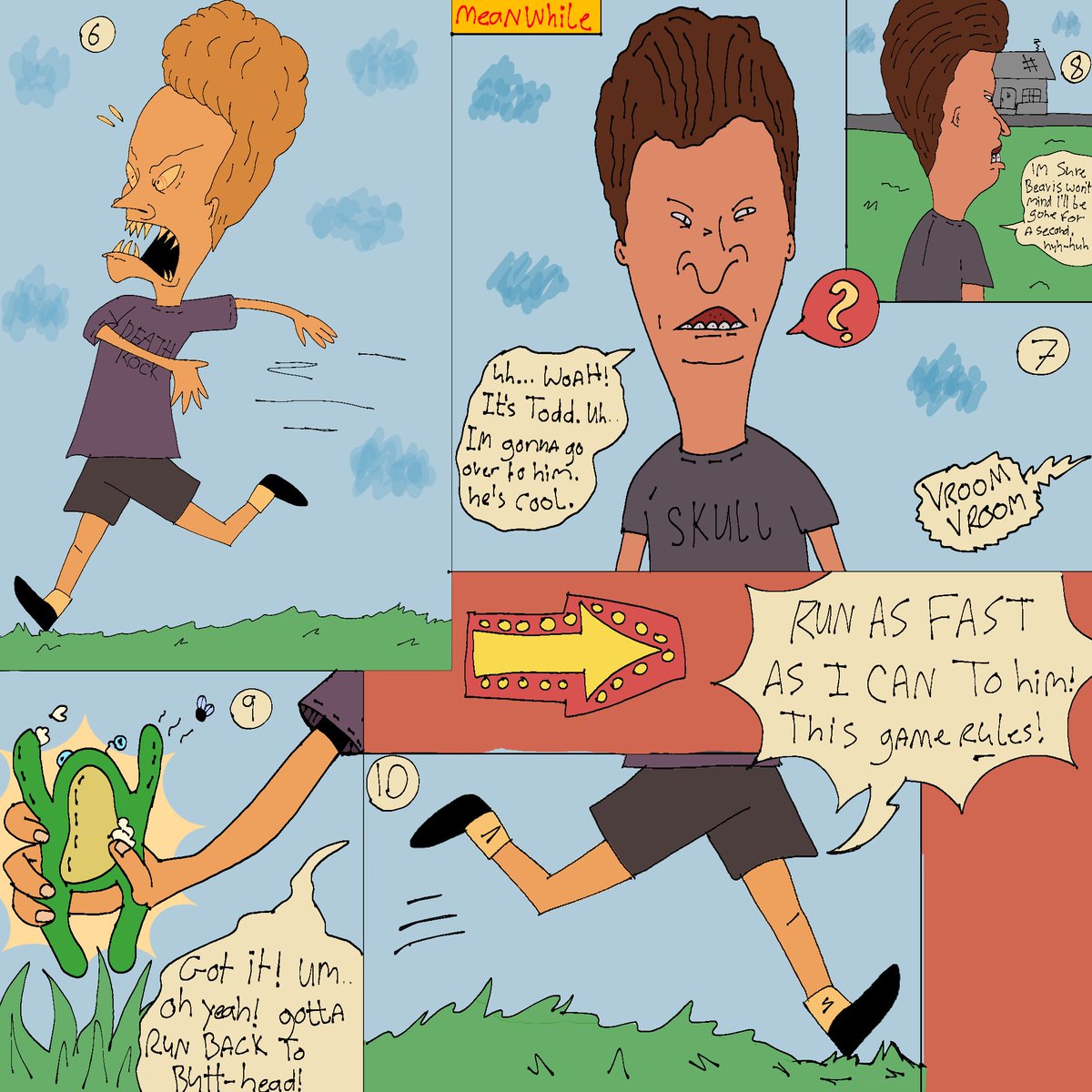 Finn_Binn1's tweet photo. This probably doesn't make sense since I posted the comic on Tumblr so ima share it here too so it makes sense! If anyone has questions then uhh yeah feel free to ask in stuff! (Bonus panel too!!)
-
-
-
#bbhtwt #bnbhtwt #beavisandbutthead https://t.co/JqSg8ndTO1