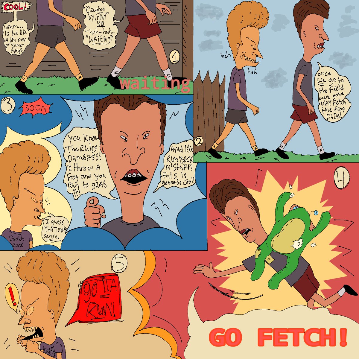 Finn_Binn1's tweet photo. This probably doesn't make sense since I posted the comic on Tumblr so ima share it here too so it makes sense! If anyone has questions then uhh yeah feel free to ask in stuff! (Bonus panel too!!)
-
-
-
#bbhtwt #bnbhtwt #beavisandbutthead https://t.co/JqSg8ndTO1
