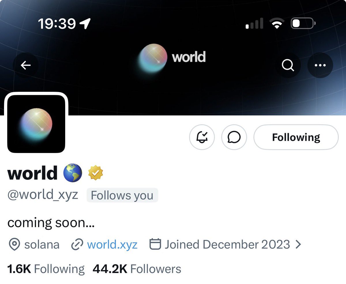 Chewie_xo's tweet photo. Today a follow, tomorrow we finally take over the @world_xyz 

Feels like 2021 all over again! LFG! https://t.co/4ngV73BLsb