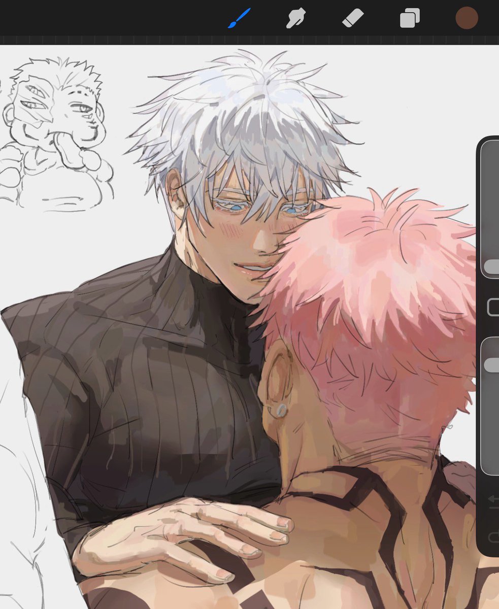 F_tality0's tweet photo. That’s kinda gay Gojo 
#jjk #sukugo https://t.co/rQ4ujX6DHi