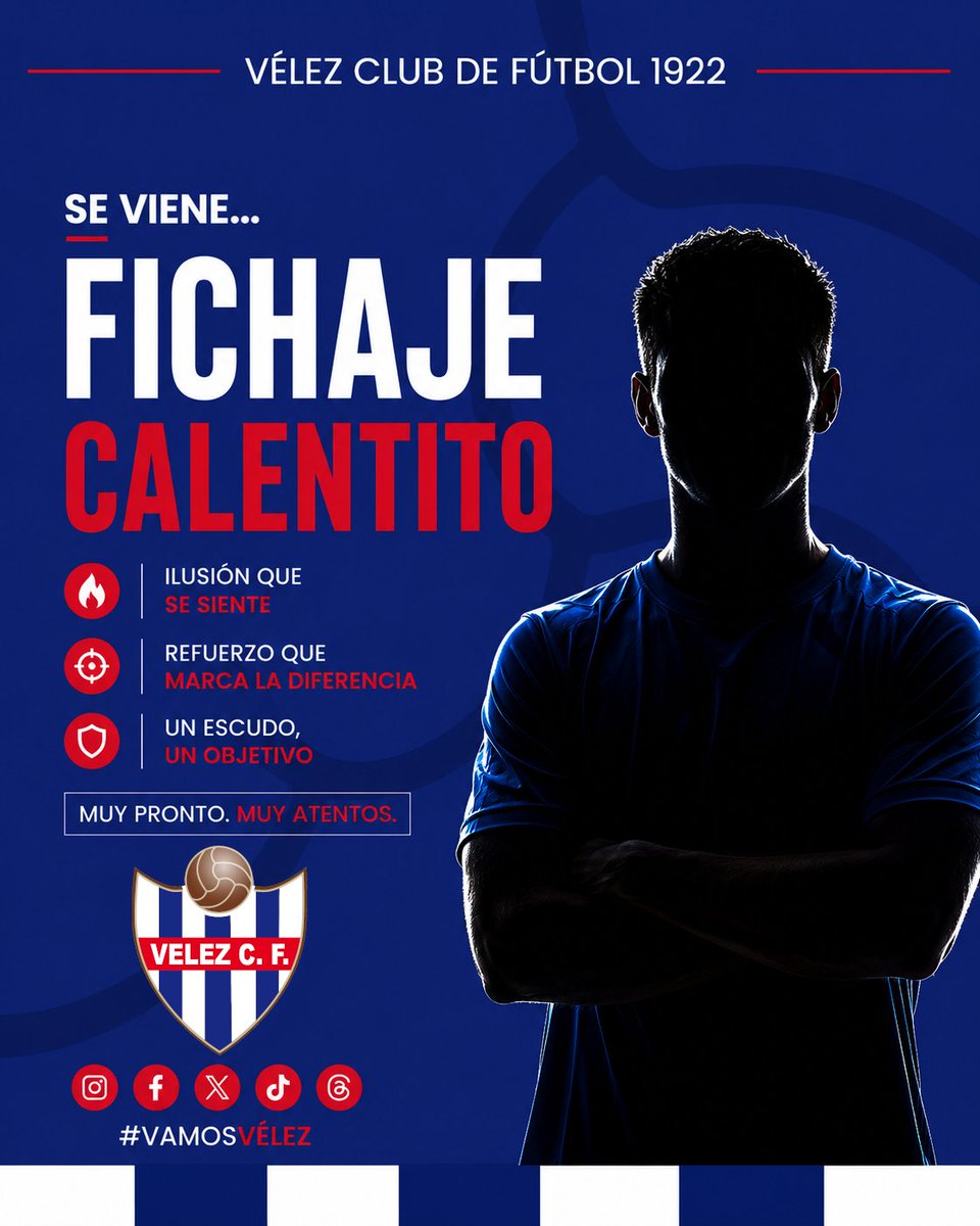 vcf_1922's tweet photo. 🔥 Se viene un fichaje calentito...

👀 Muy pronto descubriréis quién se une al Vélez C.F. 1922.

⏳ Muy atentos.

#VamosVélez https://t.co/VkUQig33Va