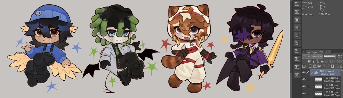 minto_ratto's tweet photo. They're all done!! :3 Damn they took a lot of time XD
They will be soon available as keychains and stickers!

#qsmp #multi #quackity #ewron #ashswag #qsmpfanart https://t.co/2NUrkJw2zZ