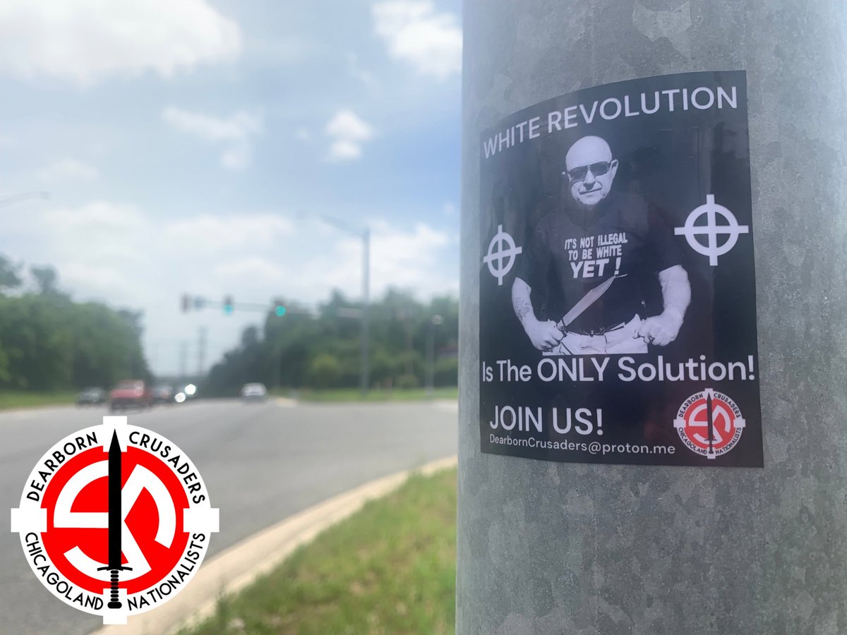 DearbornCruNats's tweet photo. Dearborn Crusaders distributed nationalist material in Willow Springs, Illinois! ⚡️🗡️

Get Active! Join Us!
DearbornCrusaders@proton.me https://t.co/9Vbh5RYXCM