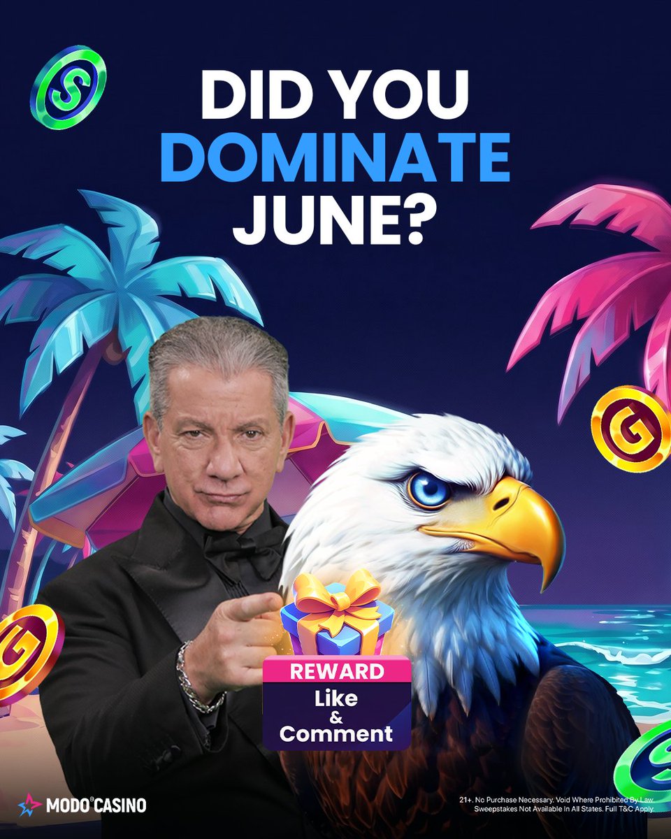 modo_casino's tweet photo. End of June with @brucebuffer ☀️💪

Like, comment, share for FREE GC 🟡 &amp; SC 🟢!

What was your best June moment? Share it! 🎯

🤑 https://t.co/qUut51g0SU ⬅️

#ModoCasino https://t.co/NK7vr9hD7h