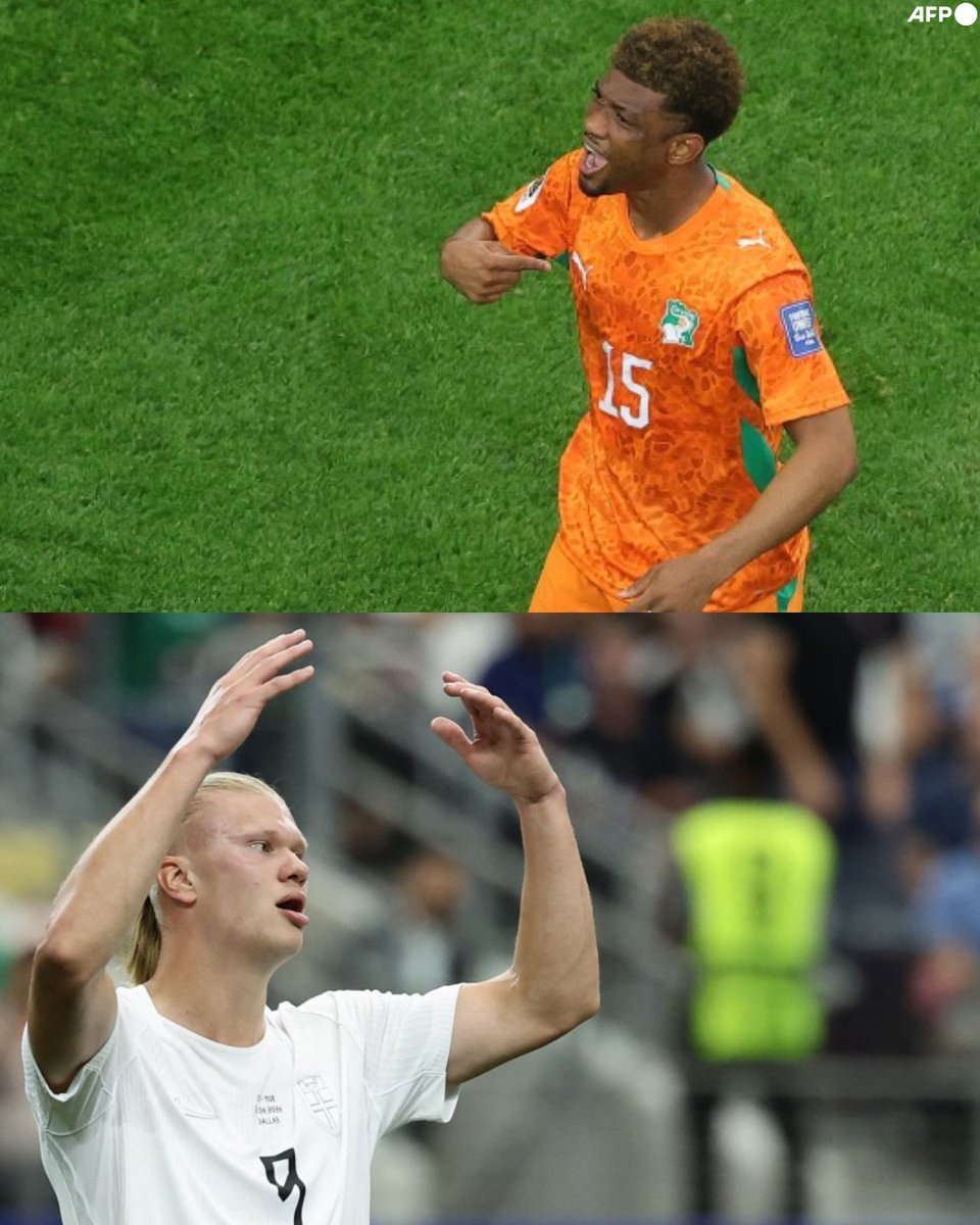 InvictosSomos's tweet photo. Y cuando parecía que Costa de Marfil no tenía cómo responderle a Noruega, apareció ÉL. Otra vez entró de cambio. Otra vez desequilibró. Otra vez se inventó un GOLAZO. Amad Diallo acaba de marcar EL PRIMER GOL MARFILEÑO en una ronda de eliminación directa de Copa del Mundo. Y sí, se lo hizo a la selección de Erling Haaland. HISTORIA PURA.