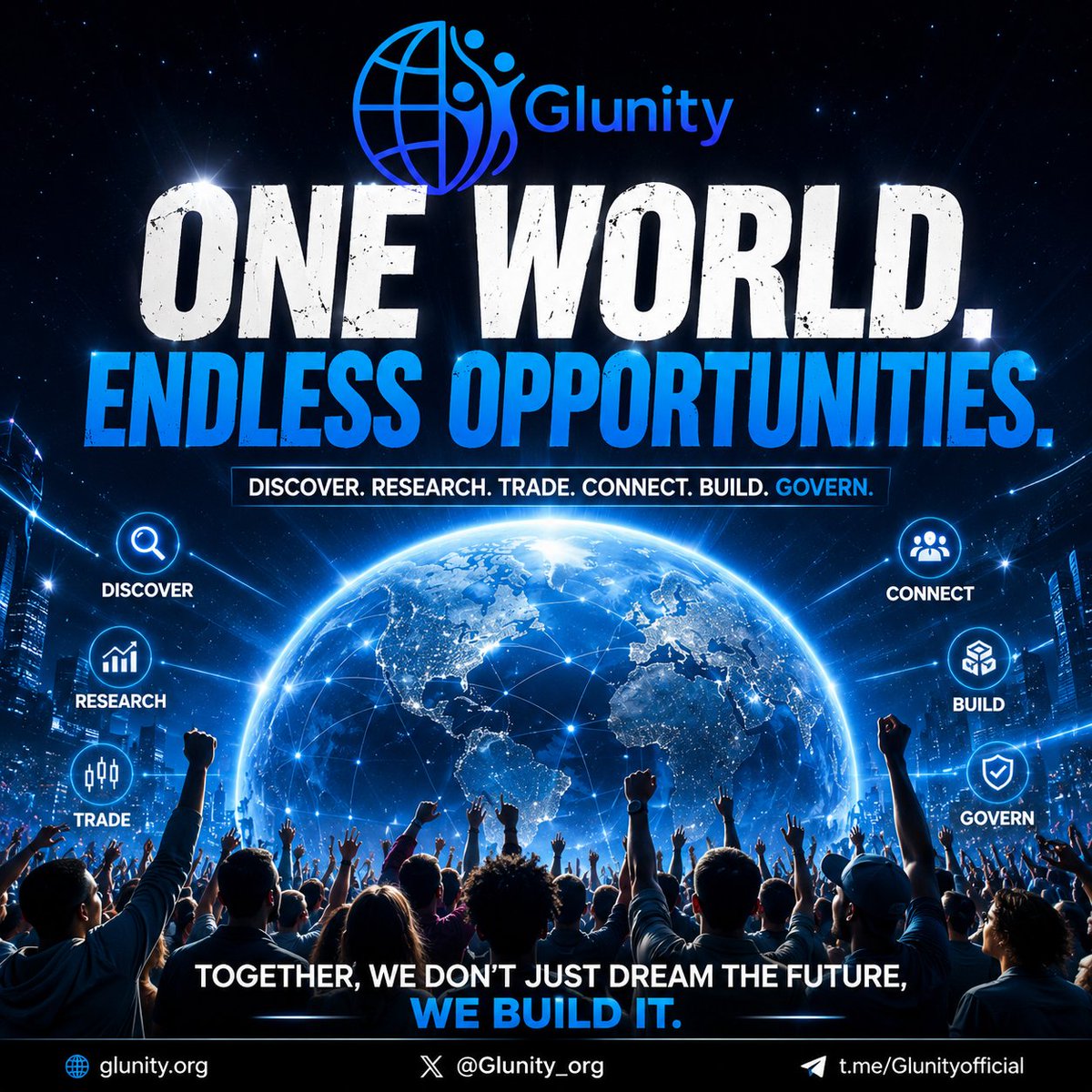 Glunity_org's tweet photo. The World Cup reminds us that the world is stronger when we come together
Different nations
Different cultures
One passion
That's the same vision behind Glunity
Which nation do you think will lift the FIFA World Cup this year?
#WorldCup #Glunity #GlobalUnity #Football https://t.co/SfRtGuObBo