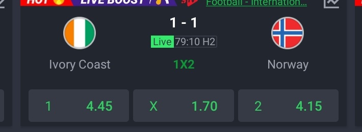 Trust1591785's tweet photo. If this match ends 1–1 again, I'm predicting 1–1 for all the remaining matches. 🙆🤧 https://t.co/KsDYojQH9C