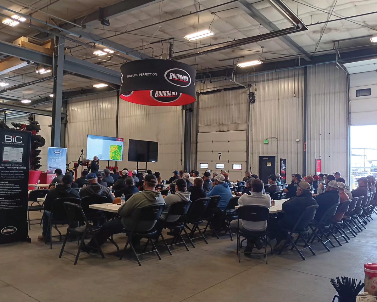 BourgaultAg's tweet photo. A big thank you to everyone who joined us in Minot, ND for the Bourgault Seeding is Believing field day last week. The weather didn’t quite cooperate, but it was still a great day of equipment and agronomy conversations. We appreciate you coming out! https://t.co/6Y0pIM05RN