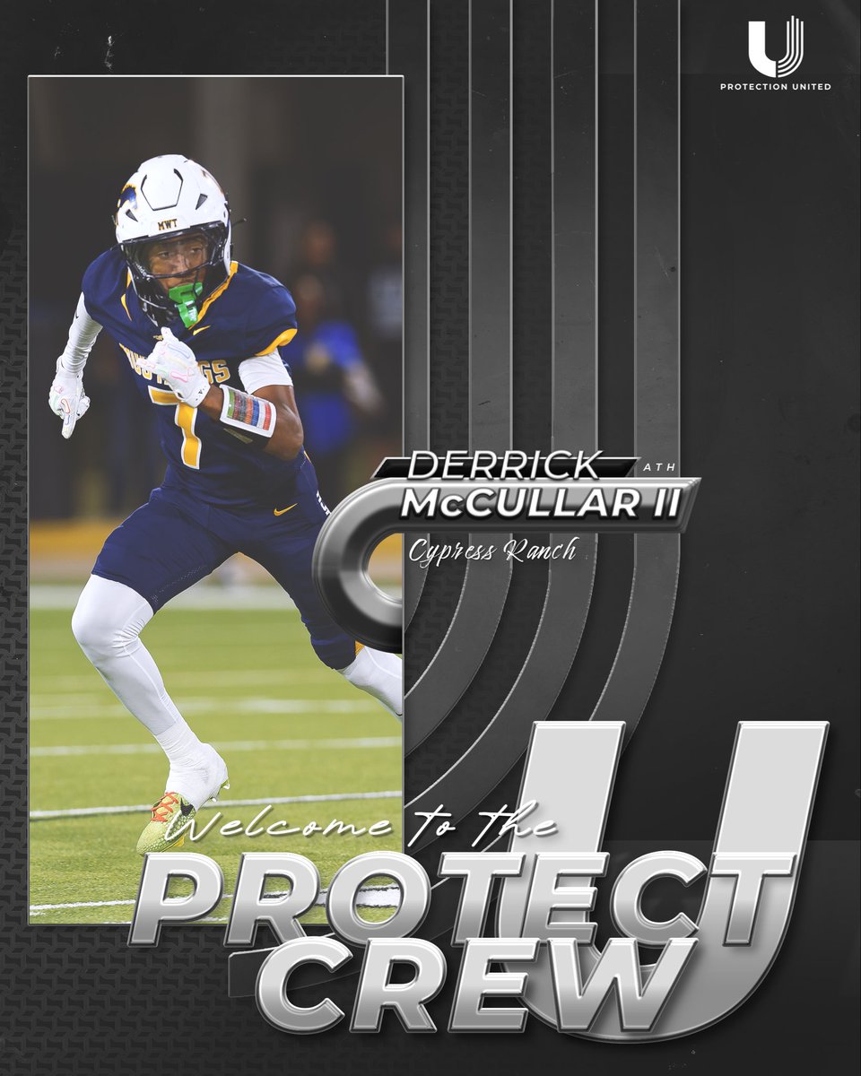 TheProtectUCrew's tweet photo. Welcome Derrick McCullar II to the #ProtectUCrew! 🚨
@diggymc2 

We’re so excited to watch you grow on and off the field! https://t.co/4vmF6radCj