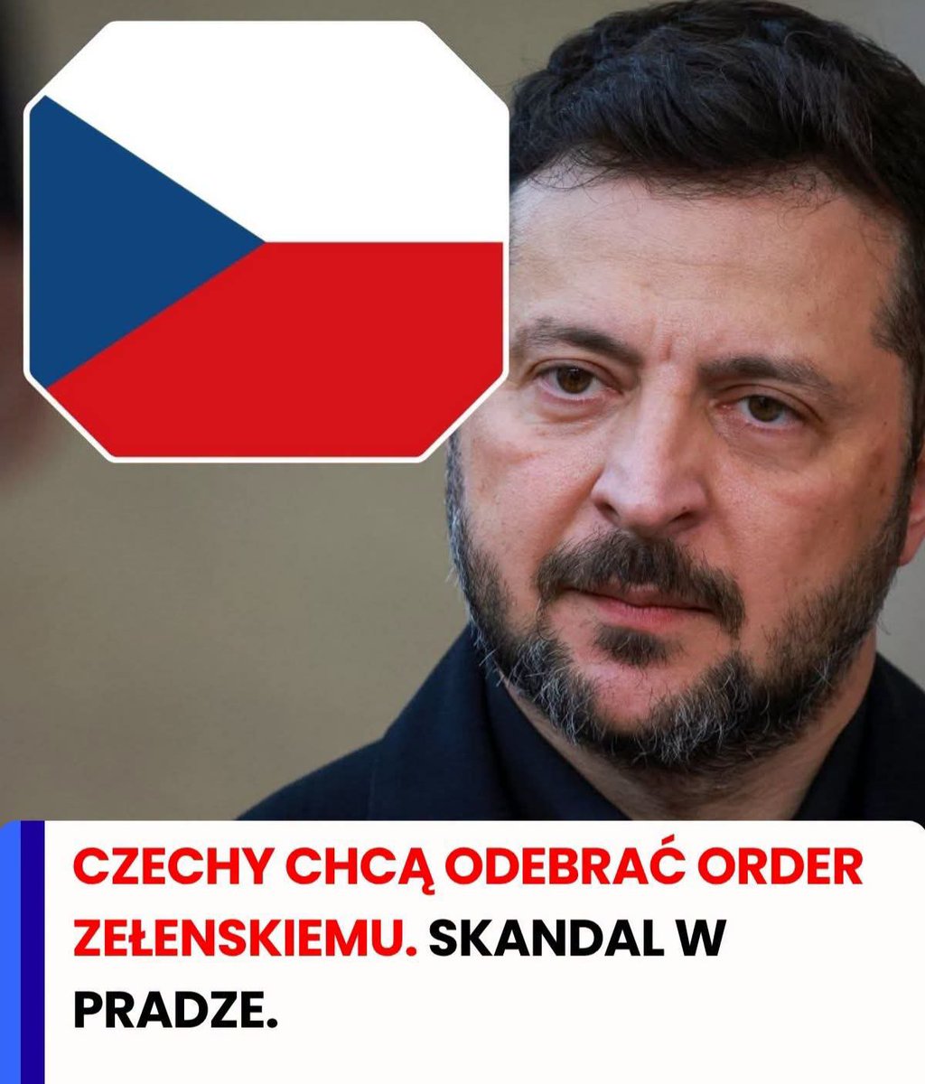 TylkoPrawi's tweet photo. ⚠️ EFEKT DOMINA W EUROPIE! CZECHY CHCĄ ODEBRAĆ ORDER ZEŁENSKIEMU https://t.co/3c6NJprWsc