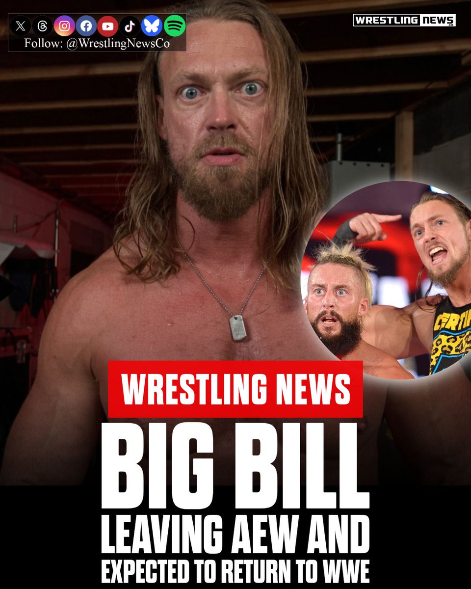 WrestlingNewsCo's tweet photo. Big Cass is expected to return to WWE. 

Per Fightful Select, his contract is up within the week and he has given his notice. He's expected to return to WWE, where he wrestled as Big Cass alongside Enzo Amore. Subscribe to Fightful Select for full details.

#BigBill #BigCass #WWE #AEW #ProWrestling