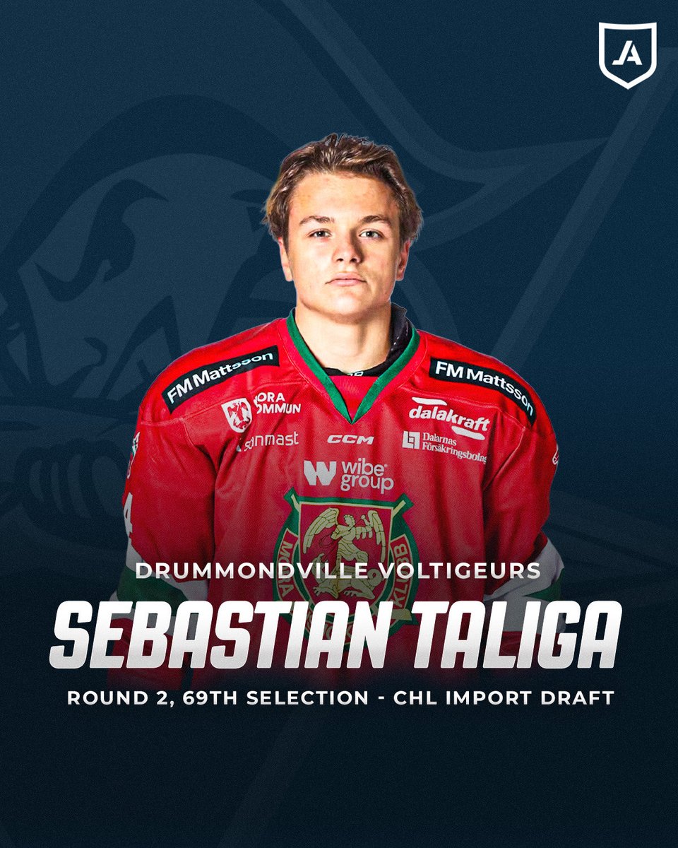 eliteprospects's tweet photo. Congratulations to EP Ambassador Sebastian Taliga on being drafted 69th overall by the Drummondville Voltigeurs in the CHL Import Draft! ๐๐
#EliteProspects #CHLDraft #Hockey https://t.co/UN9EMq8uyo