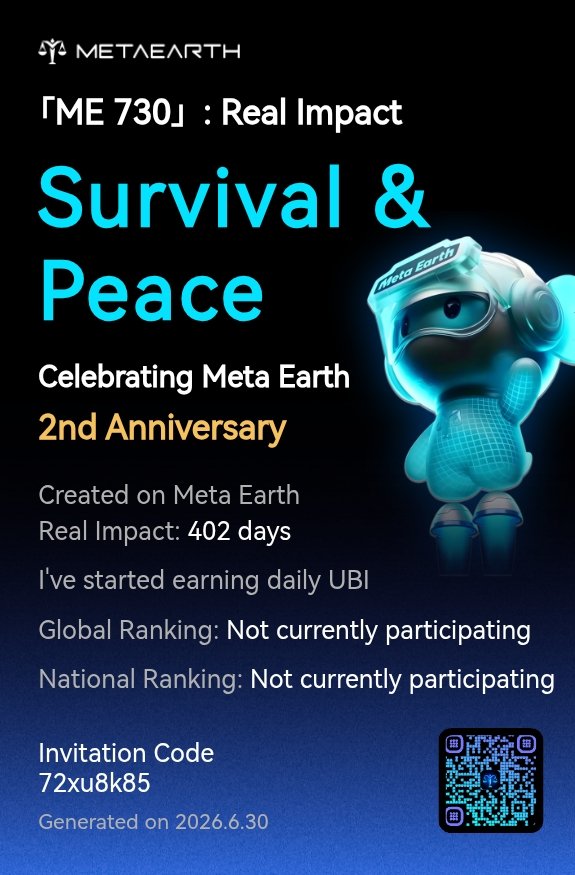Promab01's tweet photo. 「ME 730」: Real Impact I’ve started earning daily unconditional basic Income and helping more people do the same. Create your impact with us and win up to $20,000 in rewards! Join here:... Read more:
https://t.co/PNNOKm4NZ5 https://t.co/9zWGK1Yzka