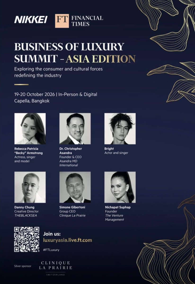 shopper_mm's tweet photo. Congrats on joining the Business of Luxury Summit – Asia Edition! 🎉🤍

Bright, I’m so proud of you. Can’t wait to see you on October 19th and 20th. ❤️

#bbrightvc @bbrightvc https://t.co/f2oW0KgTY8