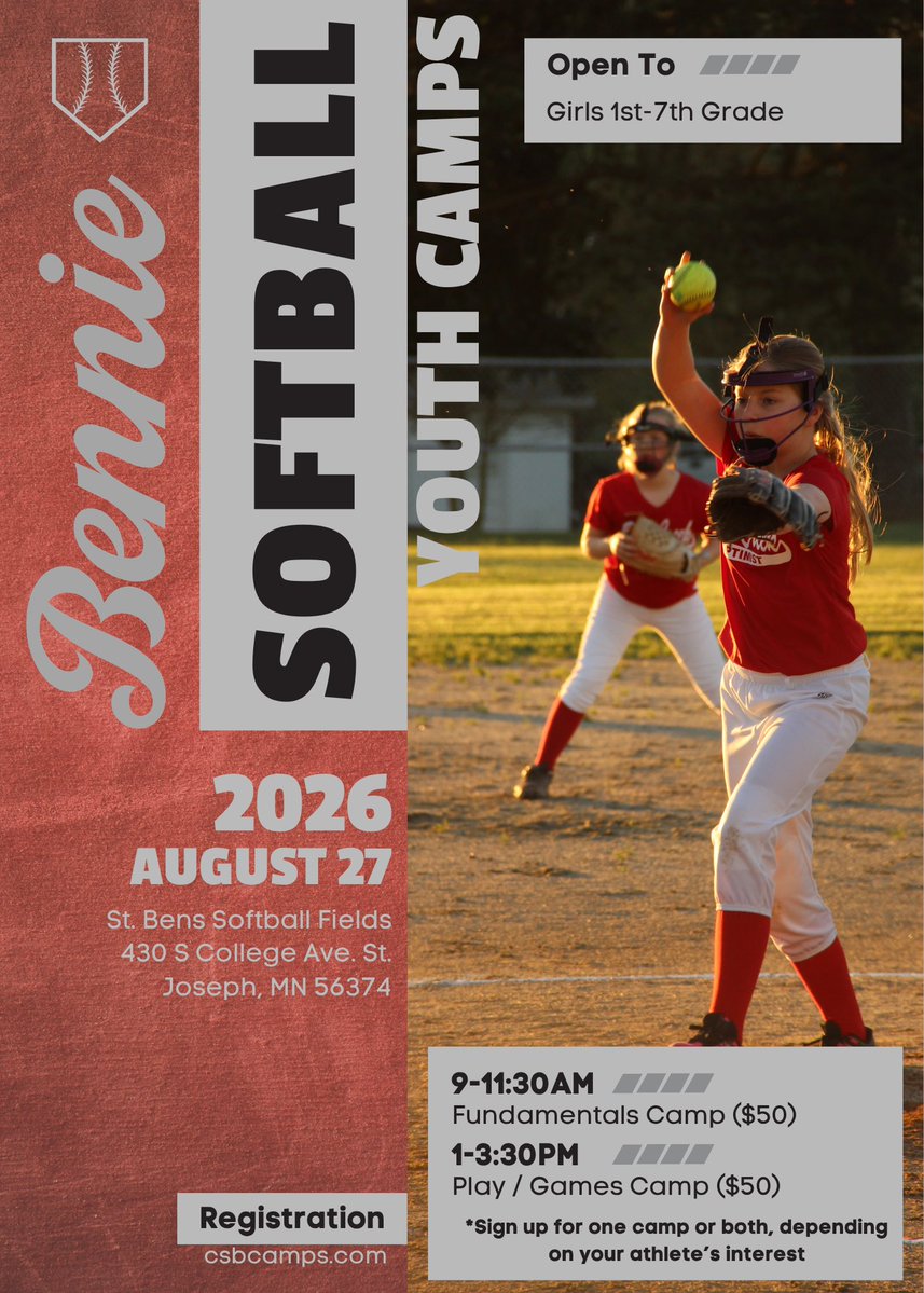 CSBSoftball's tweet photo. https://t.co/9b4r3VcolK

@CSB_Athletics @SaintBensAlums https://t.co/xT4cxV8Pyn