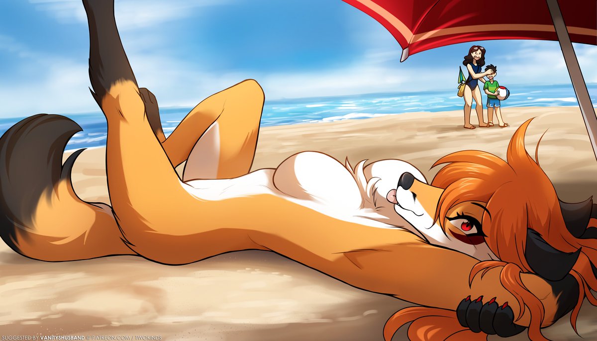 TwoKinds's tweet photo. Vanity on the beach, suggested by Vanityshusband! https://t.co/esWRieUM0k