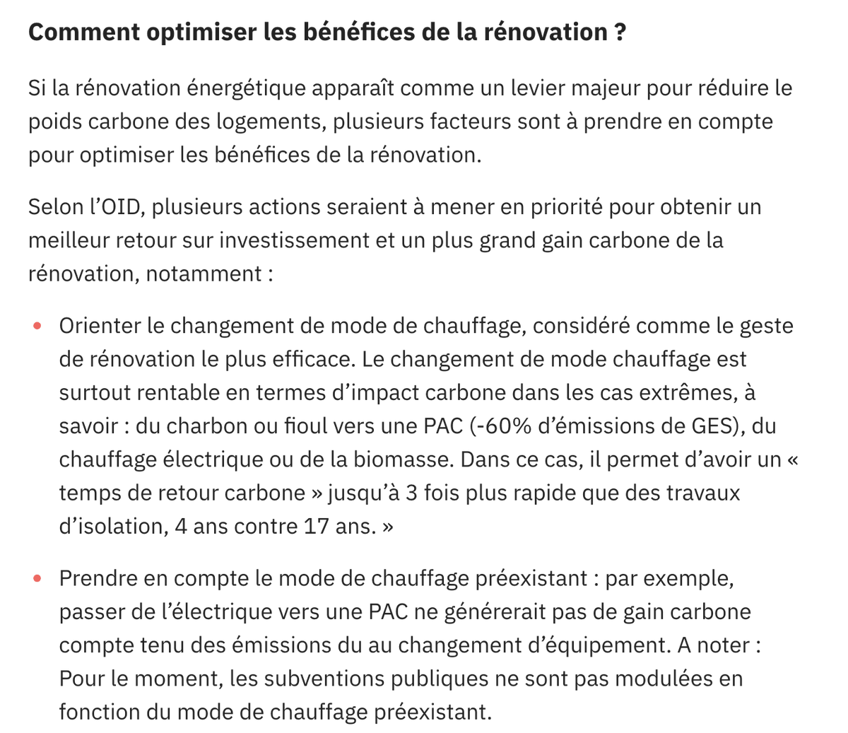 babils's tweet photo. Ce qui fait gagner du CO2 dans une rénovation de bâtiment, c'est "Gaz -> PAC", pas "isolation" https://t.co/RW5wc9fbDV