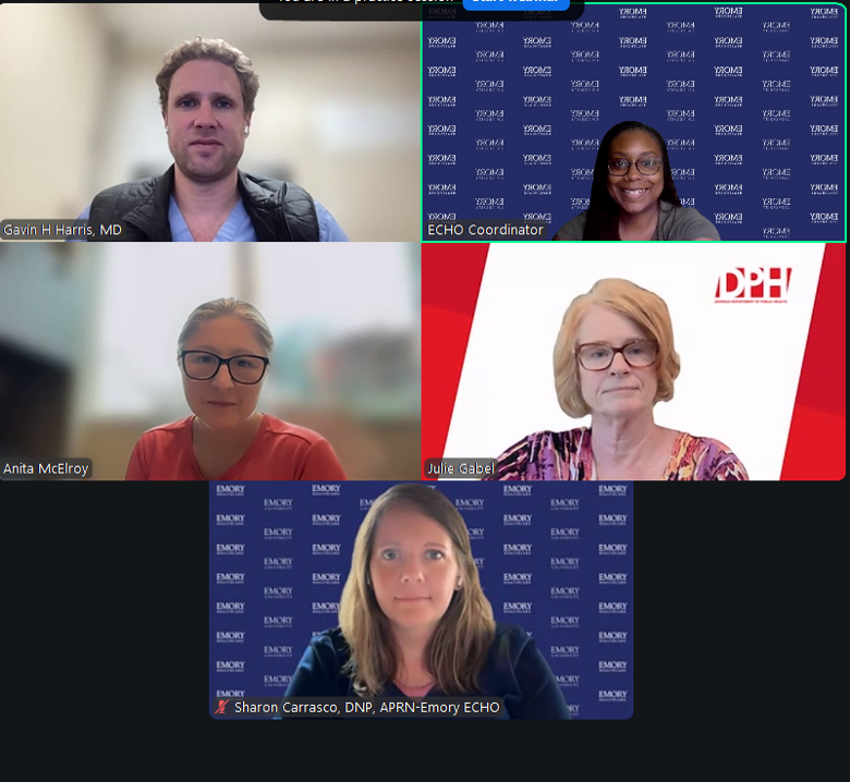 EmoryScdp's tweet photo. Gavin Harris, MD from @EmoryDeptofMed/
@EmoryMedicine, Anita K. McElroy, MD, PhD from
@PittTweet and Julie Gabel, DVM, MPH from @GaDPH
discussed #VectorBorne for a #ProjectECHO session.Resources posted on our website: https://t.co/wANlOpGHYb https://t.co/llHk8jBJCP