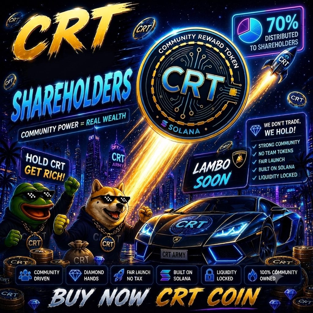 CRTSOLANA's tweet photo. While the market sleeps, $CRT works for you 🌙

Stop chasing ghost pumps. It’s time for a trusted project that actually rewards your loyalty.

💎 Solid foundation
💸 Automatic rewards
🤝 Built to last

Goodnight to the $CRT army! 🚀

#CRT #Solana #PassiveIncome #CryptoRewards https://t.co/4IBmwHEbfG