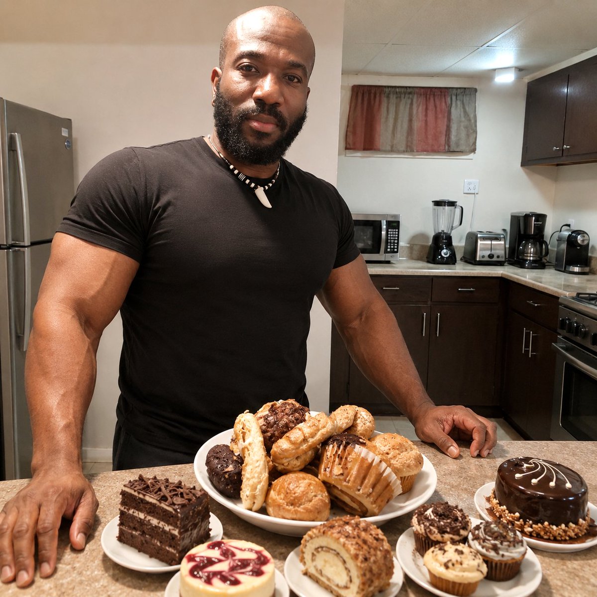 BIGFLEXDOGG's tweet photo. SUNDAY'S CHEAT MEALS 🍪🍩🥧🧁🍰🎂 https://t.co/kIv995jAvw