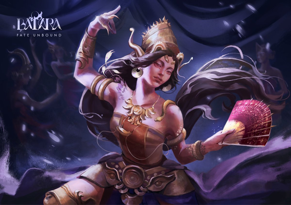 MoldyPancakez's tweet photo. "The Crimson Peafowl moves with her kin under an ambivalent moon".
Wishlist BATARA: Fate Unbound now https://t.co/83ku7tLs8f