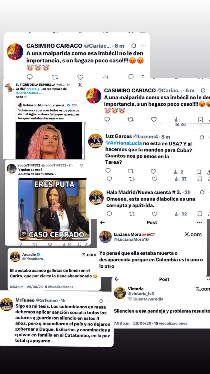 AdrianaLucia's tweet photo. La misma estrategia cada dos día: una frase entrecomillas, un falso medio o un logo de uno real. Aquí utilizaron a @ELTIEMPO obviamente esto es falso.
Luego las bodegas repiten las mentiras y por último el séquito de vulgares viene a insultarme. ¿Cuál es el propósito? https://t.co/11Gh9isqaq