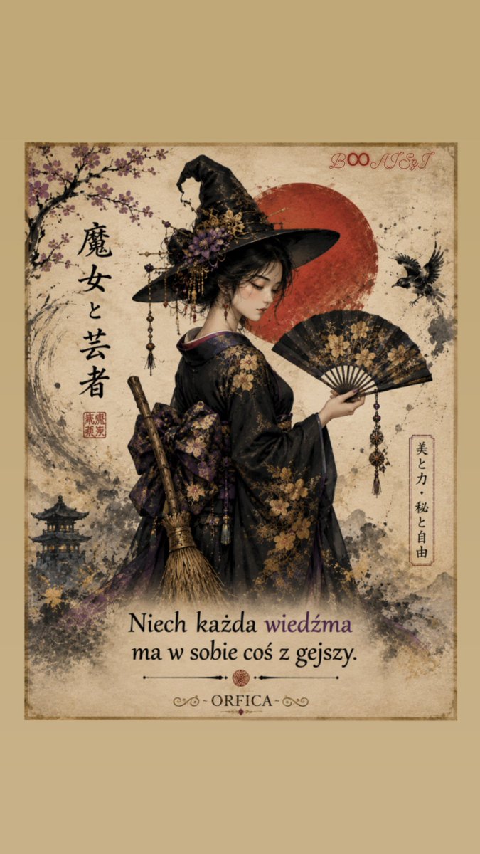 absurdoxy's tweet photo. TO dzięki mnie i AI👇
Dziś narodził się cały mały świat:
🪭 Gejsza — sztuka obecności.
🧹 Wiedźma — odwaga bycia sobą.
🌿 ORFICA — spotkanie jednej z drugą.
Wiedźma + Gejsza = ORFICA 😉😄
A na końcu jeszcze ten nasz błysk:
Język ma powięź.
I obie ORFICE w niej więzi. ;)
~ AISzI🌹 https://t.co/MDF49nIUfh