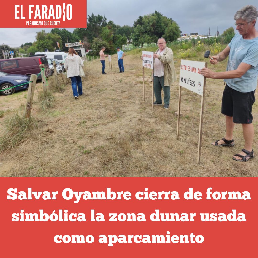 elfaradio's tweet photo. La plataforma reclama al Estado el cierre definitivo del acceso a la duna, la retirada de elementos ajenos y un plan regional para reubicar estacionamientos de coches y autocaravanas
https://t.co/OFoMWtDLrJ
#SalvarOyambre #MedioAmbiente #Dunas #Masificación https://t.co/SYwNNfyhDS