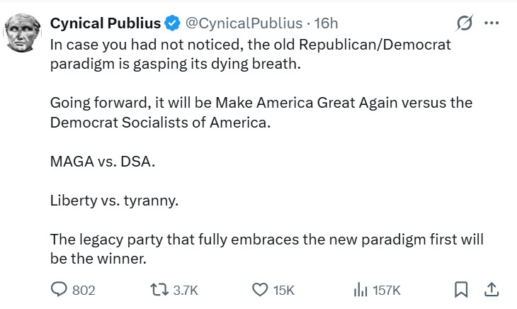 InquiringFinds's tweet photo. Now that #SCOTUS has joined Congress and the #DeepState in serving interests other than #America First, we are left with 2 paths to simultaneously follow: 1) elect #RealMAGA candidates ready to pass a #ContractForAmericaFirst agenda and 2) prepare for #CivilWar. https://t.co/X8b6OngI8Y