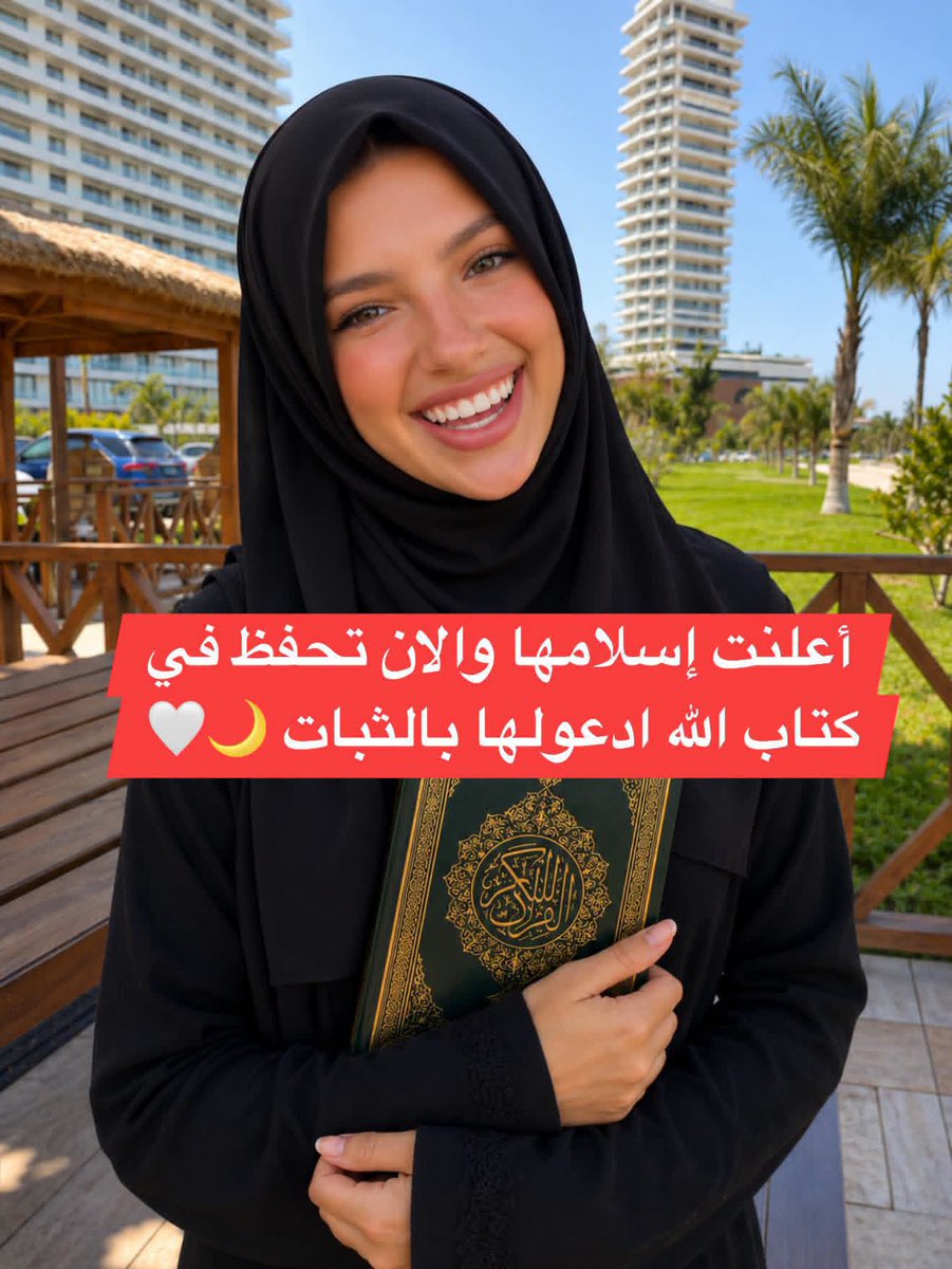 wasem_sad22's tweet photo. قصة رائعة جداً شارك 👇 🌹 
أختكم من البرتغال 🇵🇹 أعلنت إسلامها، وهي الآن تبدأ رحلتها في حفظ كتاب الله. نسأل الله أن يثبتها على الحق، وأن يشرح صدرها للإيمان، وأن يجعل القرآن نورًا لقلبها وسببًا لسعادتها في الدنيا والآخرة. 🤲📖✨
اللهم ثبّتها على الإسلام، وارزقها حب القرآن والعمل به، واجعلها من أهل القرآن الذين هم أهلك وخاصتك. ادعوا لها بالهداية والثبات والتوفيق في حفظ كتاب الله. ❤️

#رصد_انتشار_الإسلام
#الإسلام #نور_الهداية #سبحان_الله