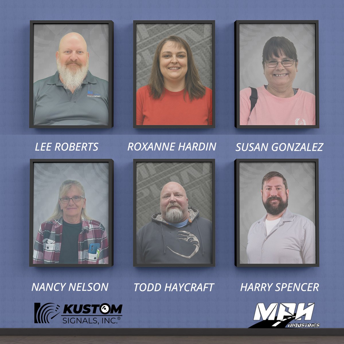 KustomSignals's tweet photo. Moving forward, we will be celebrating MPH Industries’ work anniversaries with our Kustom Signals ones. For the month of June, we are celebrating 61 combined years of service from 10 outstanding employees across both divisions! Thank you all for the hard work! https://t.co/OMHbXcywJ6