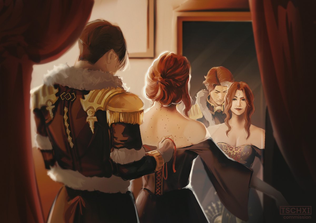 tschxxi's tweet photo. The dressing room 🫢
comm for @/PomoneCorse 
#ffxiv https://t.co/Ds58fKT13l